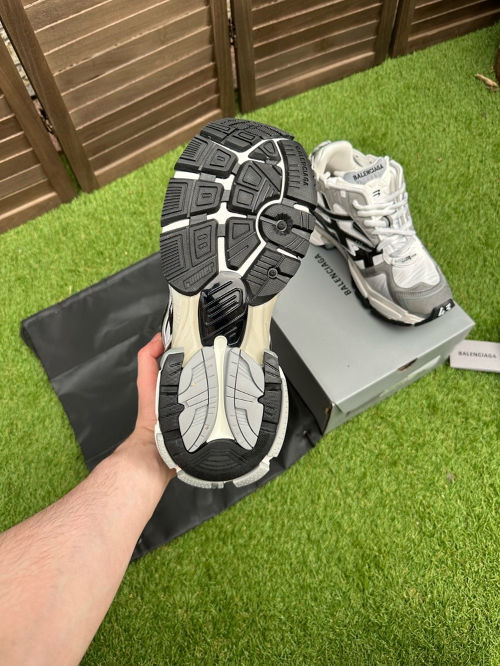 Balenciaga Runner 2.0 Sneakers - Grey/White/Black - Picture 2 of 7